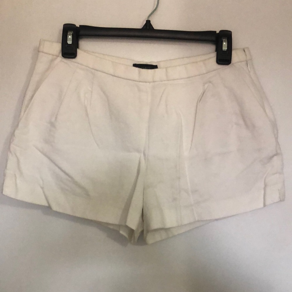 J. Crew White Cotton Shorts